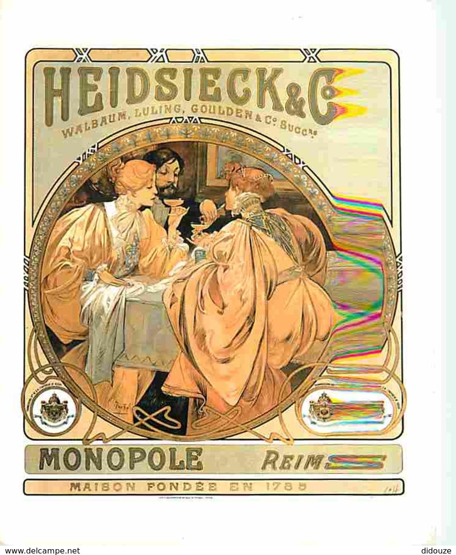 Publicite - Champagne Heidsieck Monopole - Vieilles Affiches 1800-1900 - Voir Scans Recto-Verso - Pubblicitari