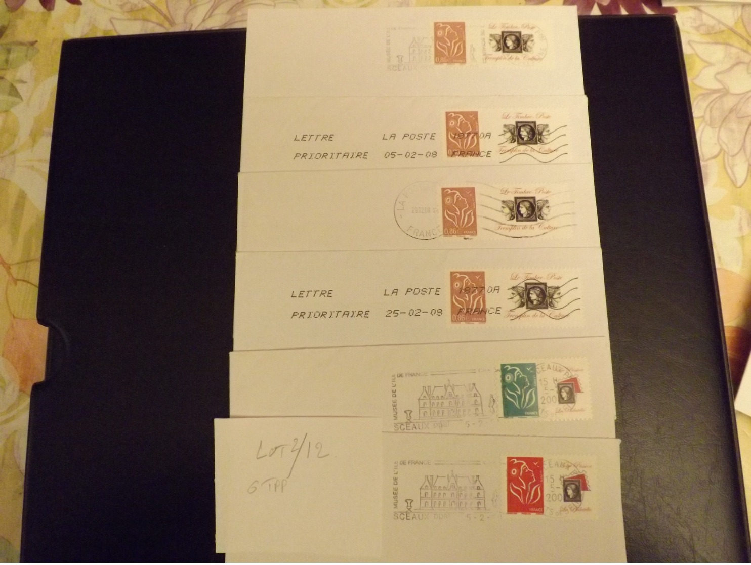 (L2-12) Timbres  PERSONNALISES Marianne Lamouche Sur  6 Lettres   Tres Bon Etat - Autres & Non Classés