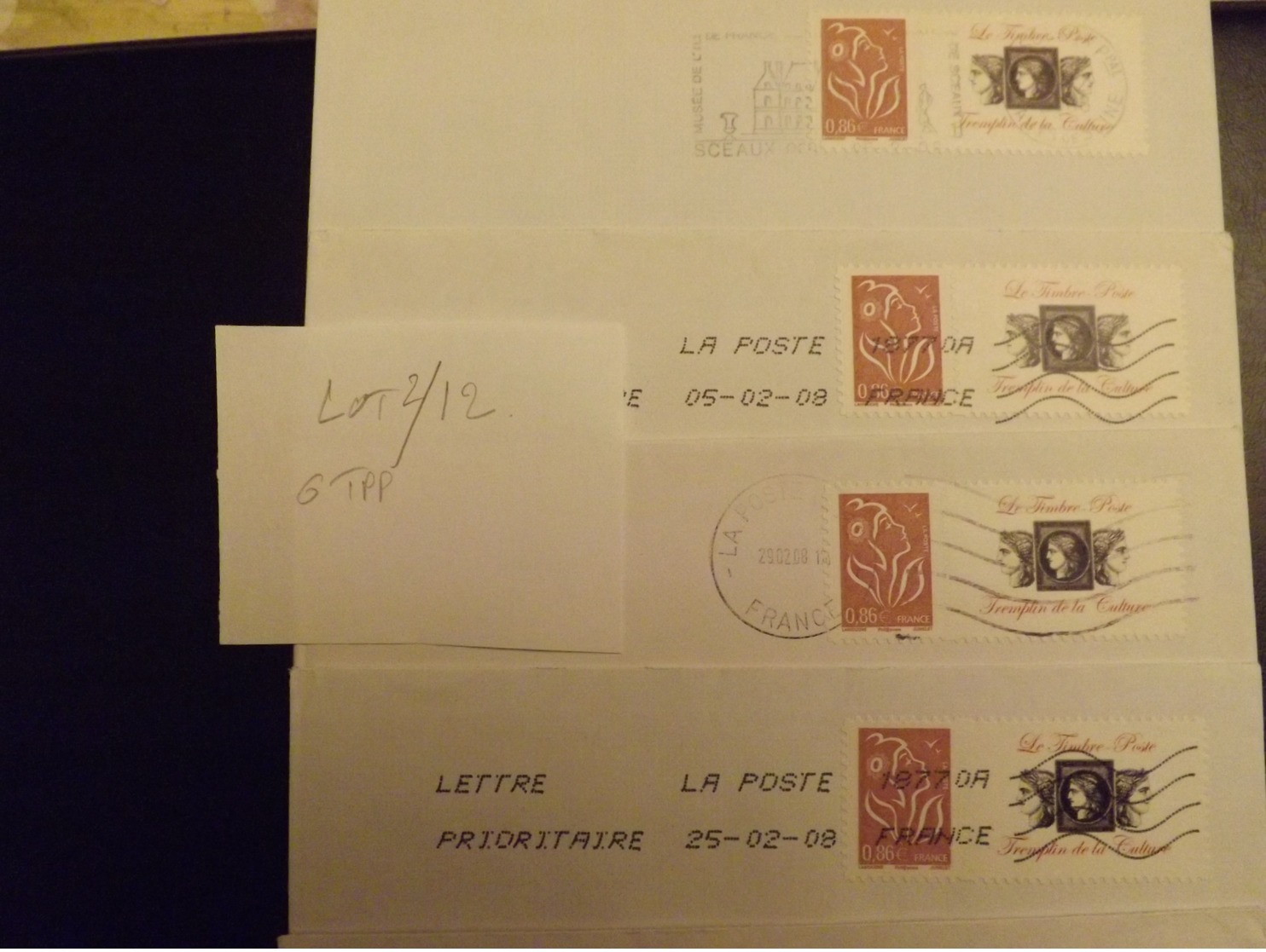 (L2-12) Timbres  PERSONNALISES Marianne Lamouche Sur  6 Lettres   Tres Bon Etat - Autres & Non Classés