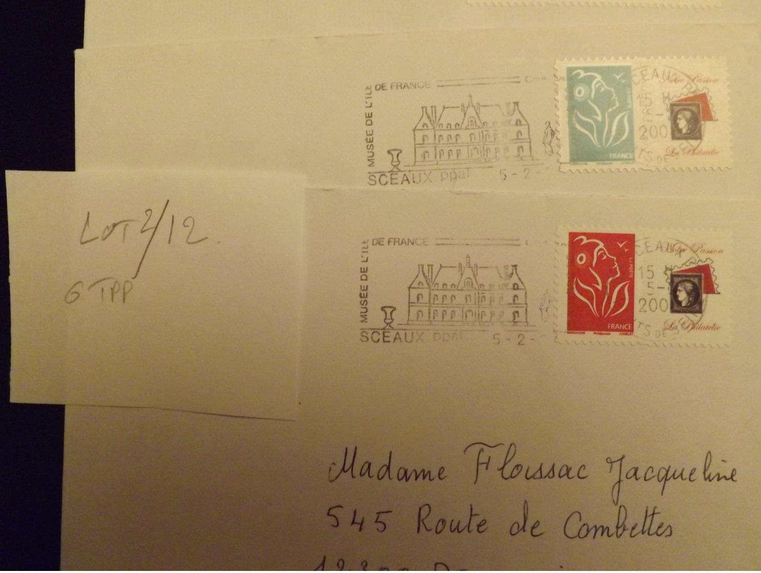 (L2-12) Timbres  PERSONNALISES Marianne Lamouche Sur  6 Lettres   Tres Bon Etat - Autres & Non Classés