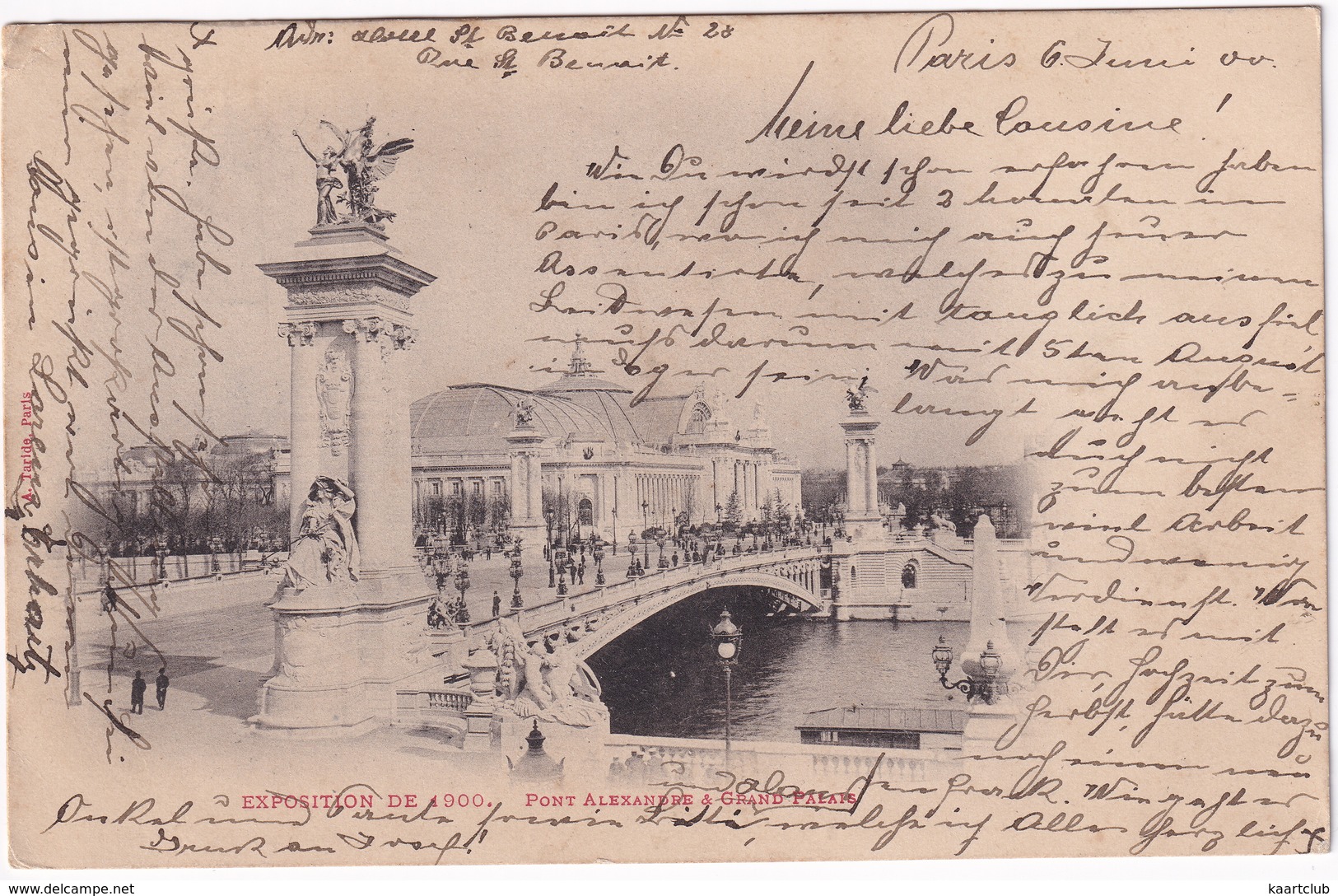 Paris - Exposition De 1900.  Pont Alexandre & Grand Palais (A.Taride, Paris) - 1900 - Expositions