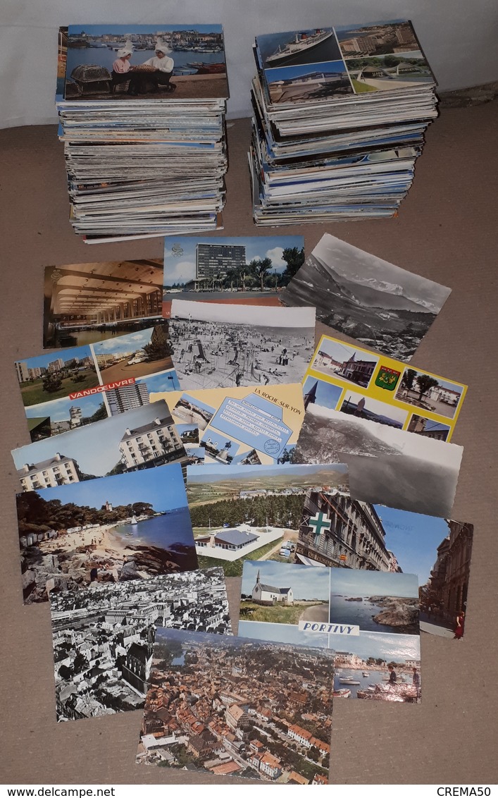 Lot De 800 Cartes Postales (grand Format) : France, Pas De Paris, Ni Lourdes - 500 CP Min.