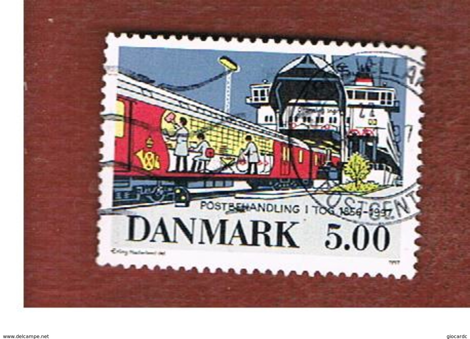 DANIMARCA (DENMARK)  -   SG 1122 -  1997 POST OFFICE CARS ON FERRY  - USED ° - Usati