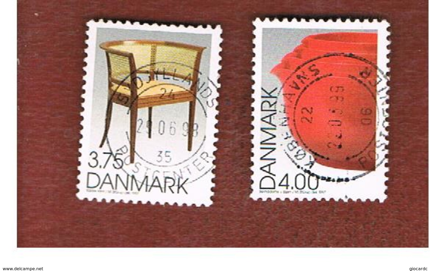 DANIMARCA (DENMARK)  -   SG 1127.1128 -  1997  DANISH DESIGN  - USED ° - Usati