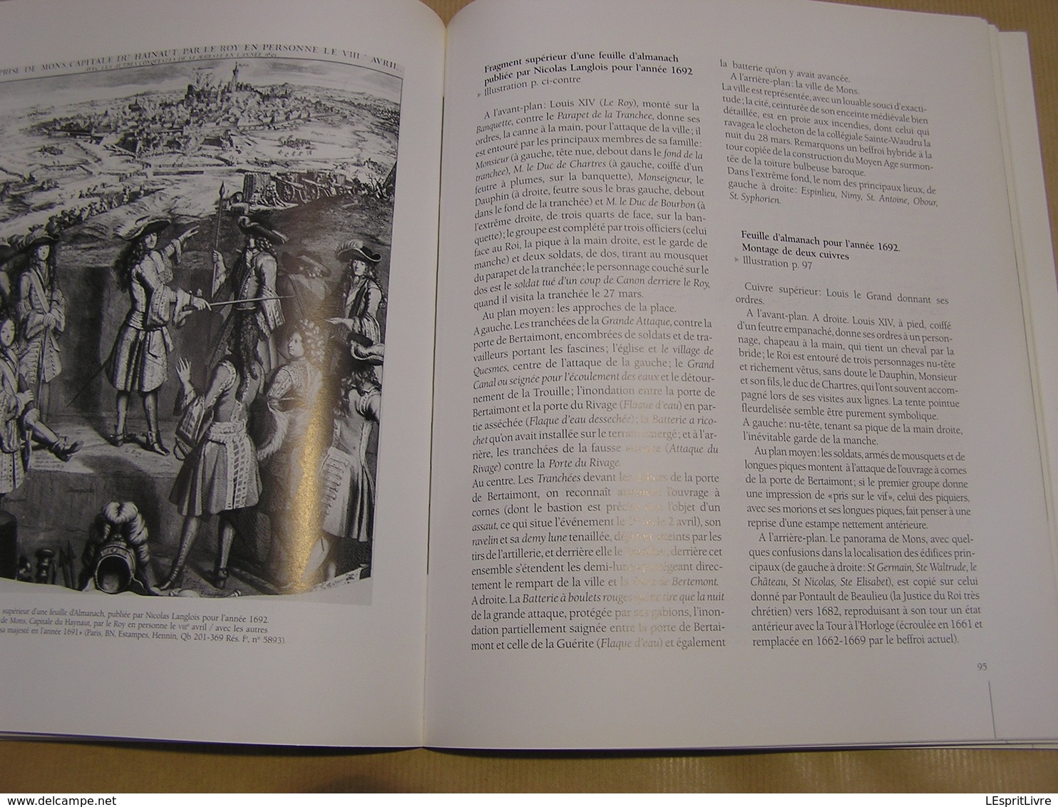 1691 LE SIEGE DE MONS PAR LOUIS XIV Régionalisme Hainaut Guerre Occupation Française Fortitications Vauban Carte Plan