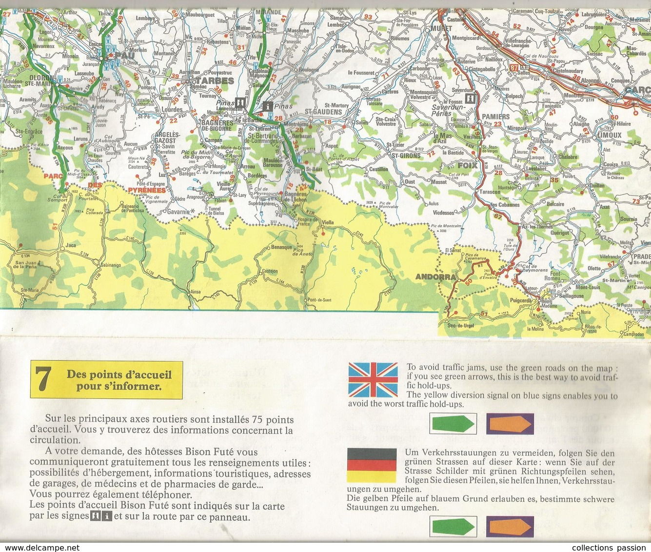 Carte Routiére , BISON FUTE, 7 Conseils Pour Partir Intelligemment En Vacances,32 Pages, 3 Scans,1980 , Frais Fr 3.95 E - Callejero