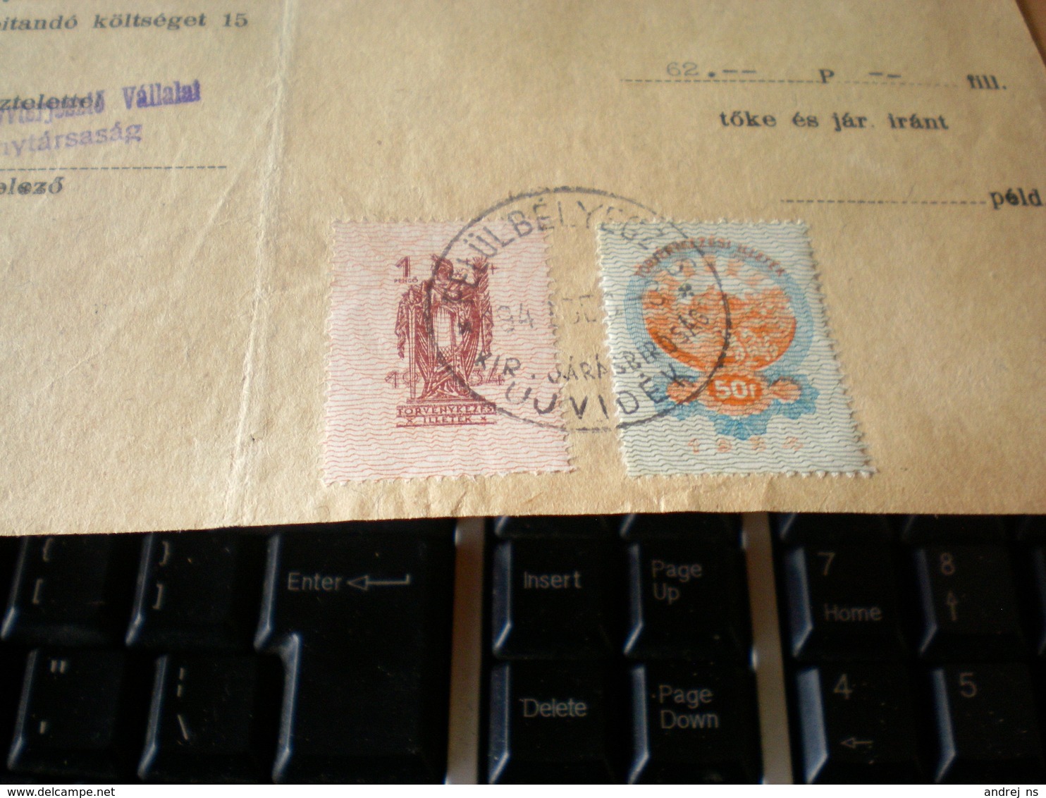 Backa Okupation Ujvidek 1942 Tax Stamps - Banat-Bacska