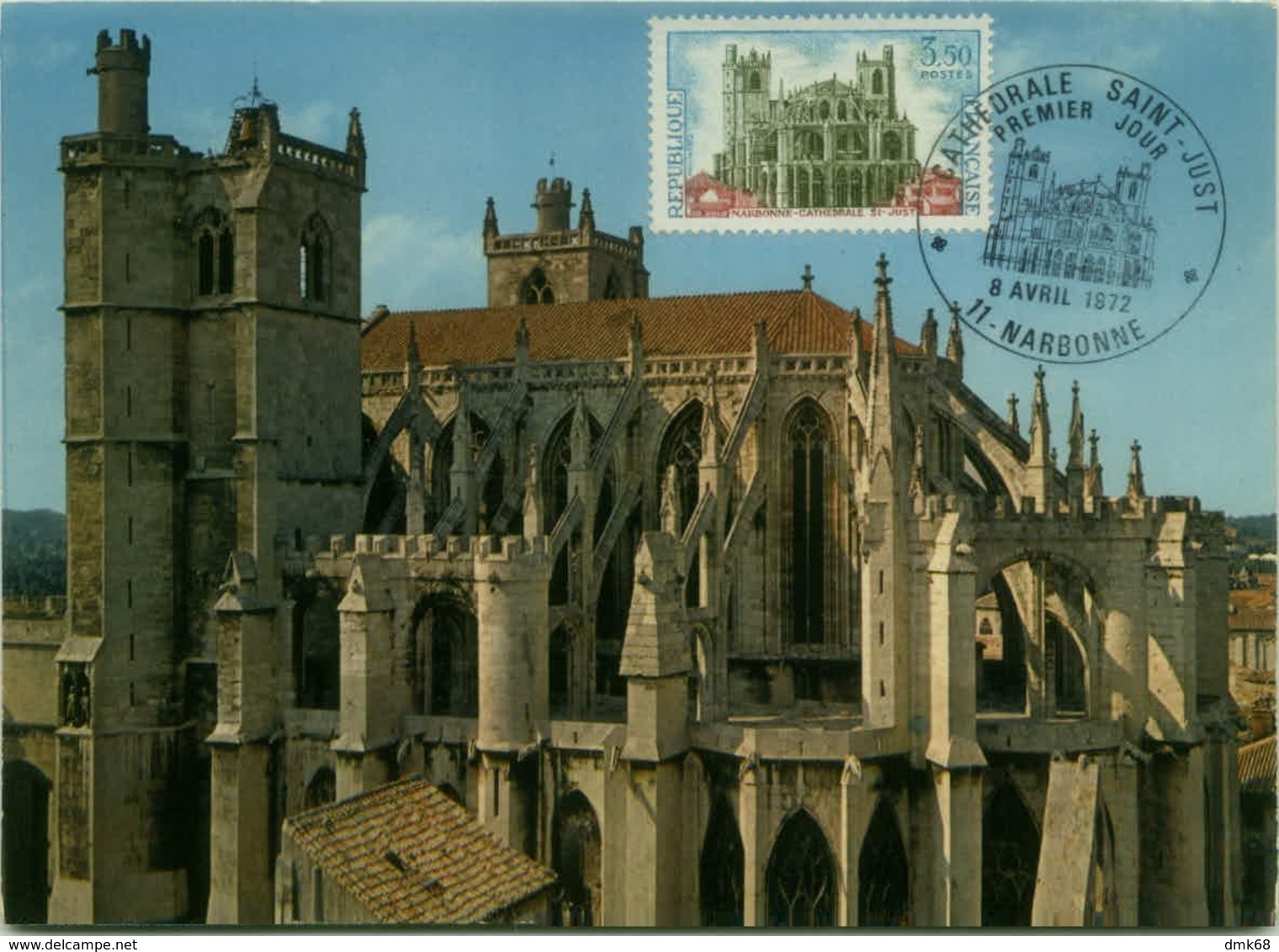FRANCE - NARBONNE - CATHEDRALE ST-JUST - MAXIMUM CARD - 1972 (BG1972) - 1970-1979