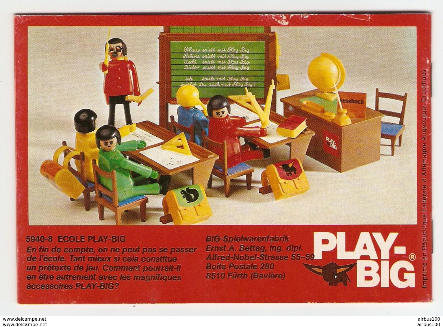 CATALOGUE PLAY BIG 1974 1978 PLAYMOBIL - 28 PAGES VERSION FRANCE - FURTH BAVIERE - Playmobil