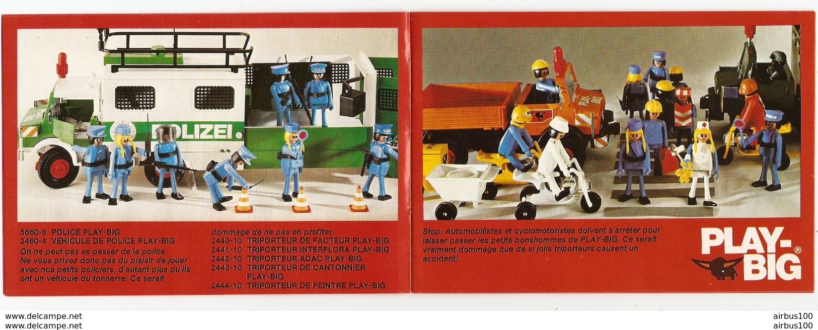 CATALOGUE PLAY BIG 1974 1978 PLAYMOBIL - 28 PAGES VERSION FRANCE - FURTH BAVIERE - Playmobil