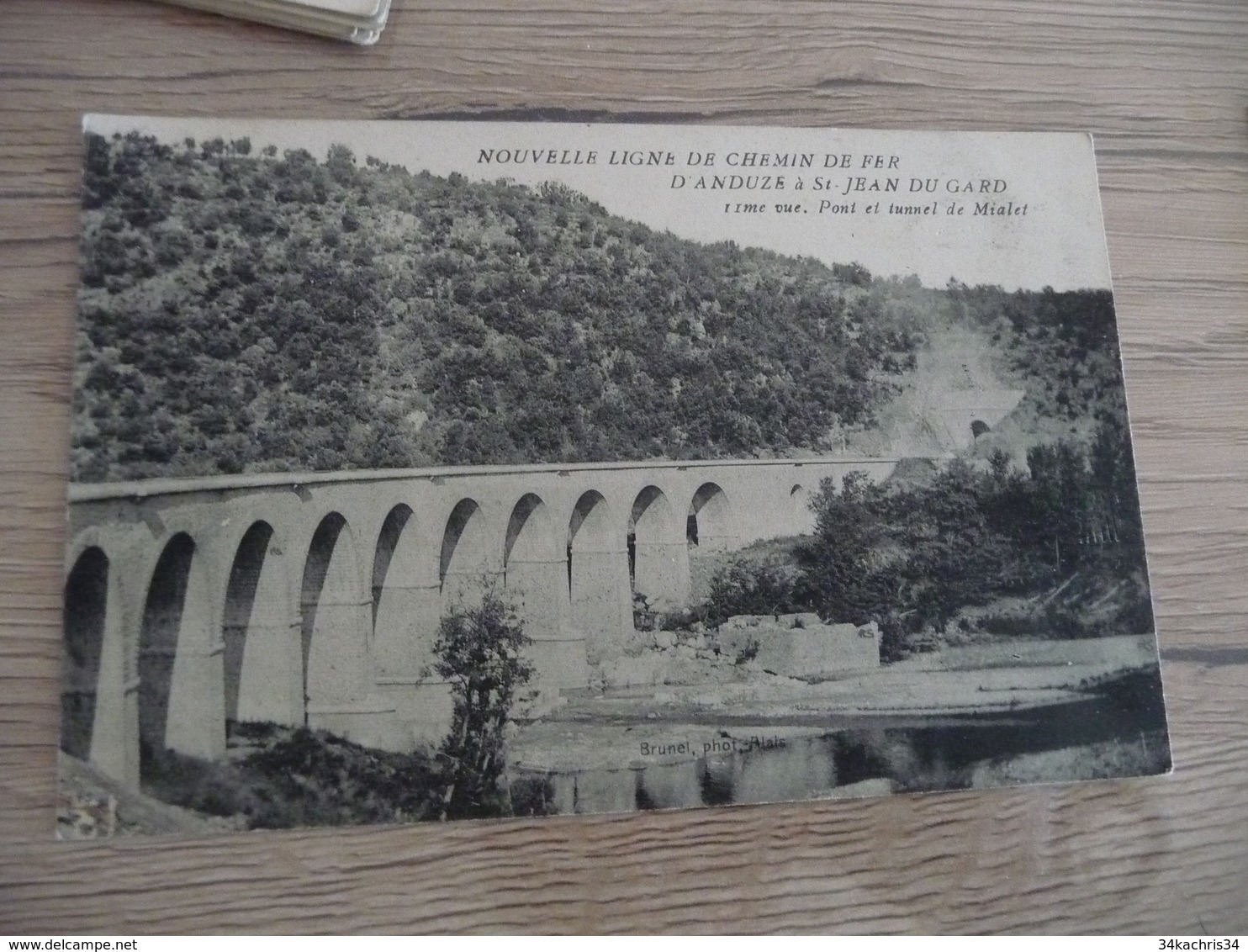 CPA 30 Gard  Nouvelle Ligne De Chemin De Fer D'Anduze à St Jean Du Gard Vue 11 Pont Tunnel Mialet  TBE - Autres & Non Classés