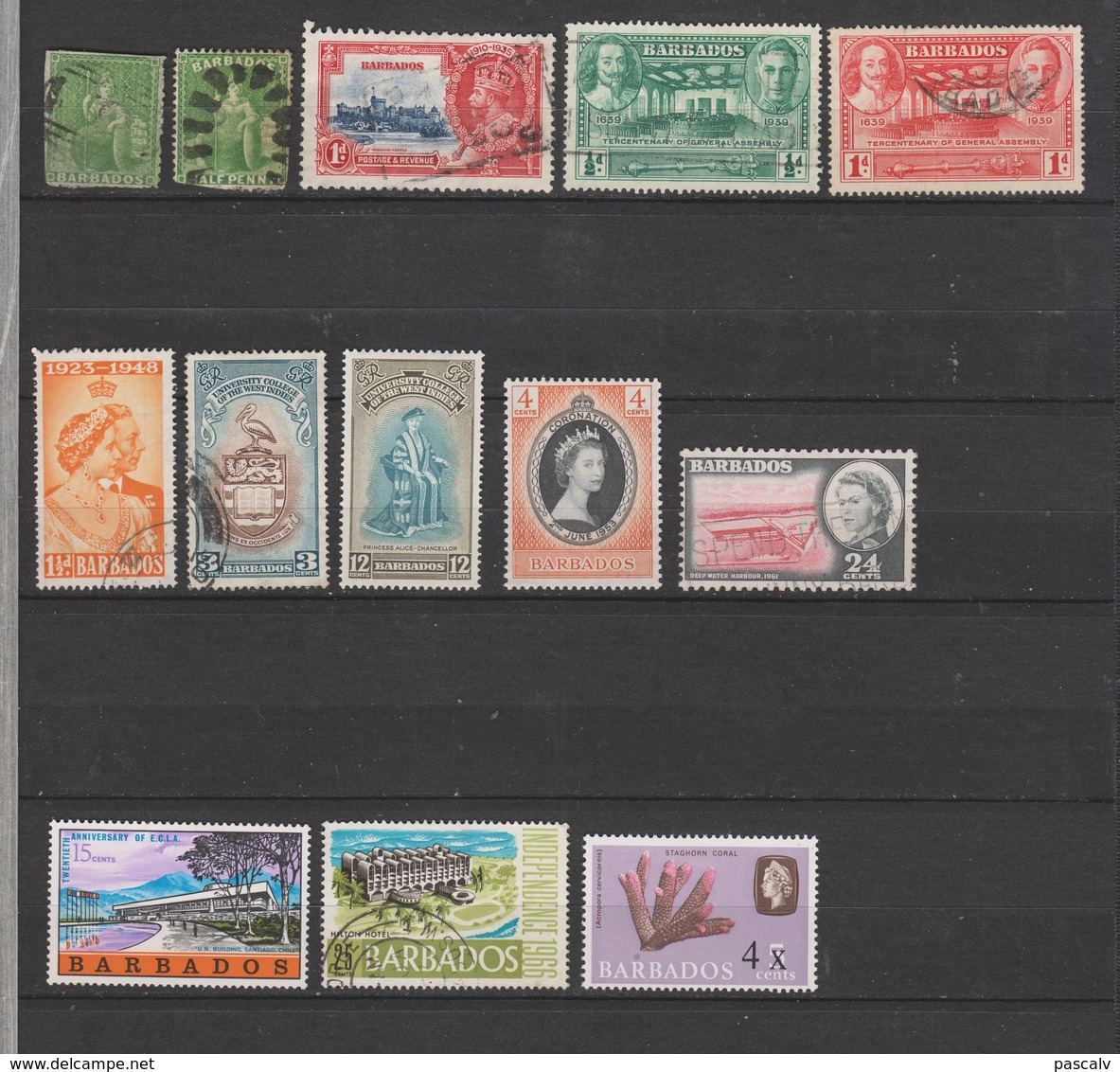 Lot De Timbres Neufs Et Oblitérés - Barbados (...-1966)