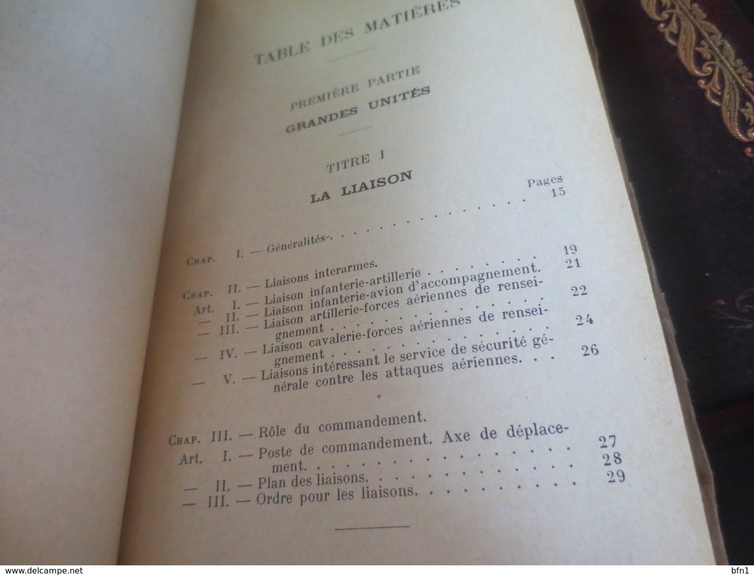 INSTRUCTIONS SUR LA LIAISON ET LES TRANSMISSIONS EN CAMPAGNE -1939- MINISTERE DE LA GUERRE - Français