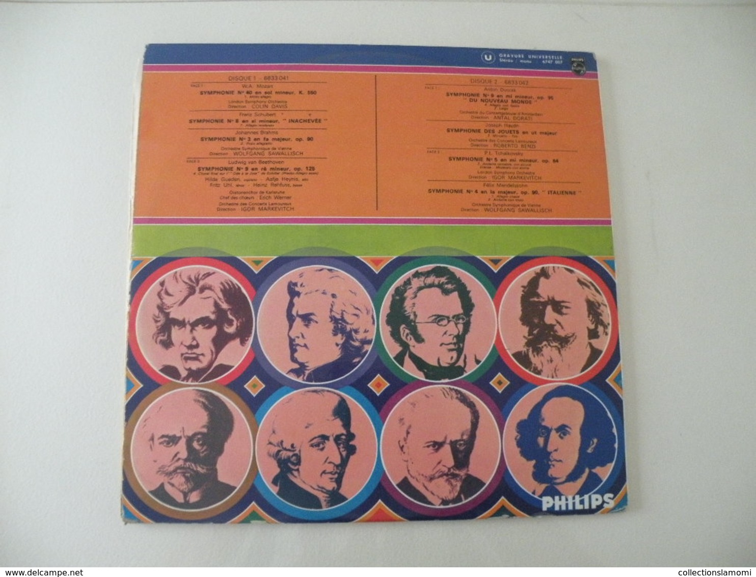 Les versions originales Symphonies (Titres sur photos) - Vinyle 33 T LP Double album