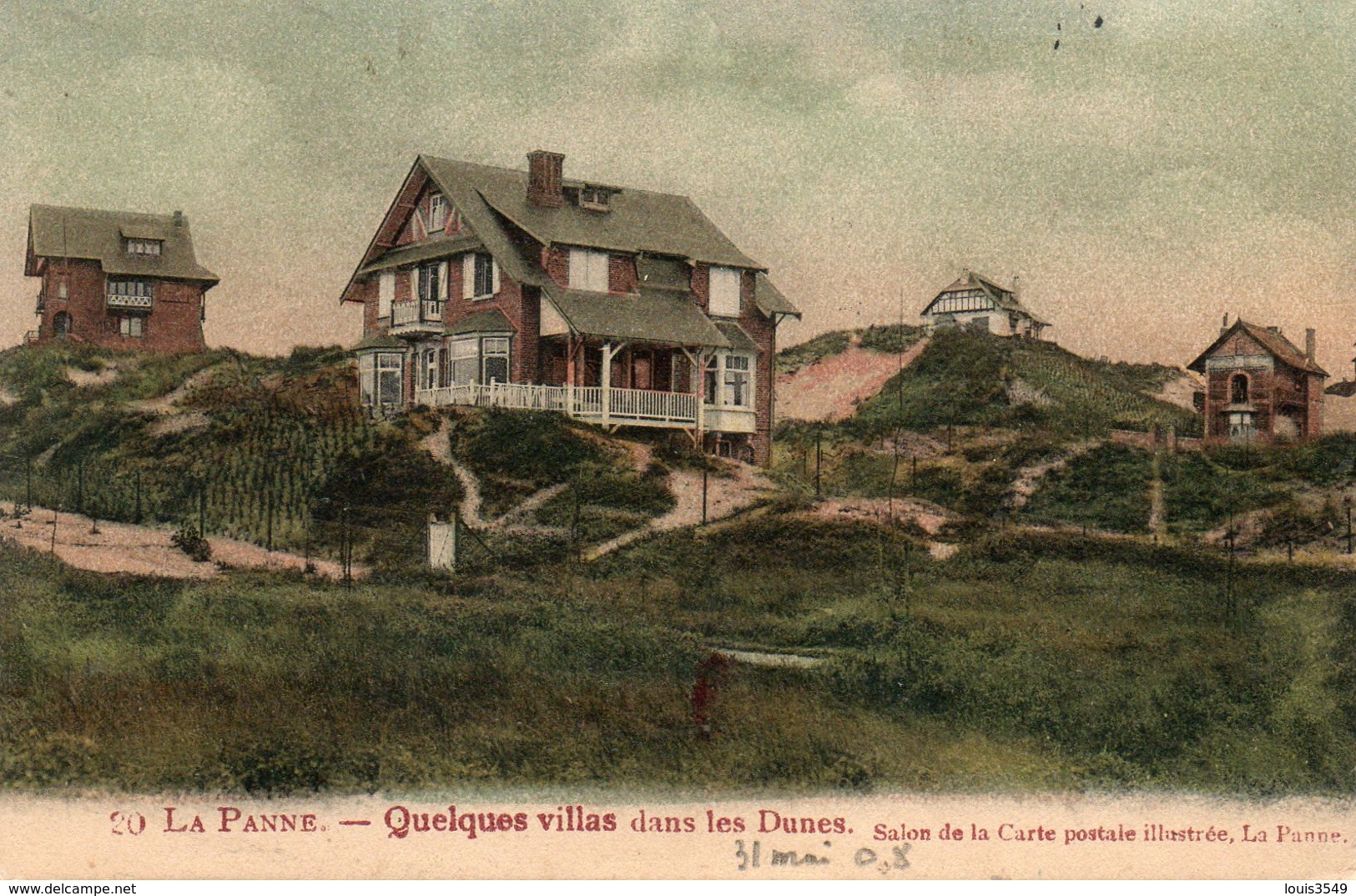 La  Panne -   Quelques  Villas  Dans  Les  Ruines. - Autres & Non Classés