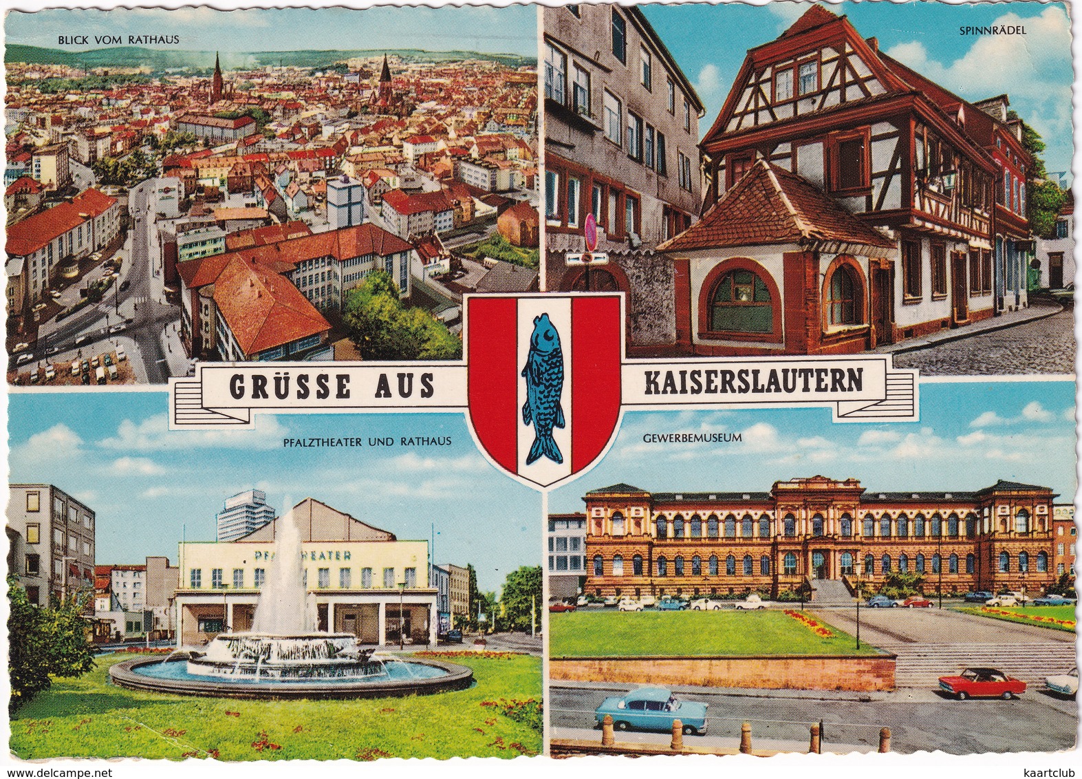 Kaiserslautern: OPEL KAPITÄN P1 & KADETT-B - Gewerbemuseum - Pfalztheater Und Rathaus - Turismo