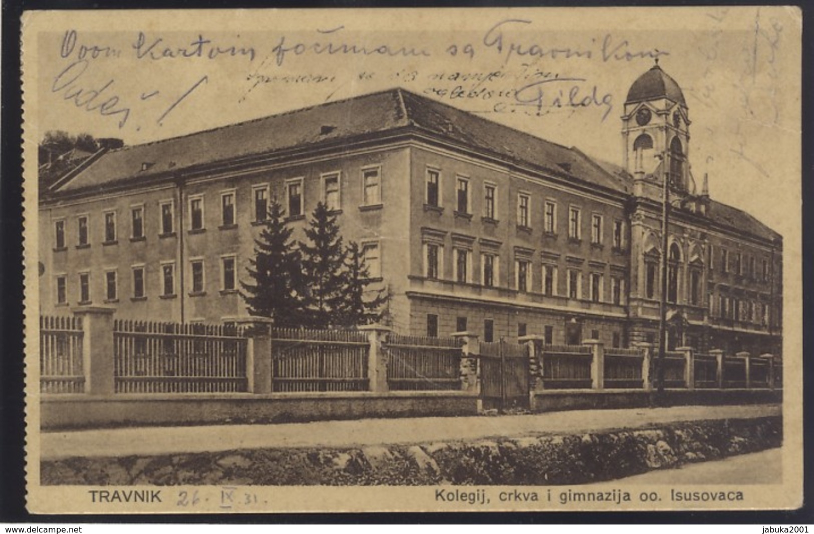 BOSNIA TRAVNIK OLD POSTCARD - Bosnie-Herzegovine