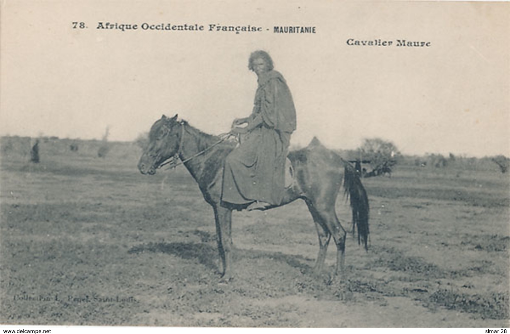AFRIQUE OCCIDENTAL FRANCAISE - MAURITANIE - CAVALIER MAURE - Mauritania