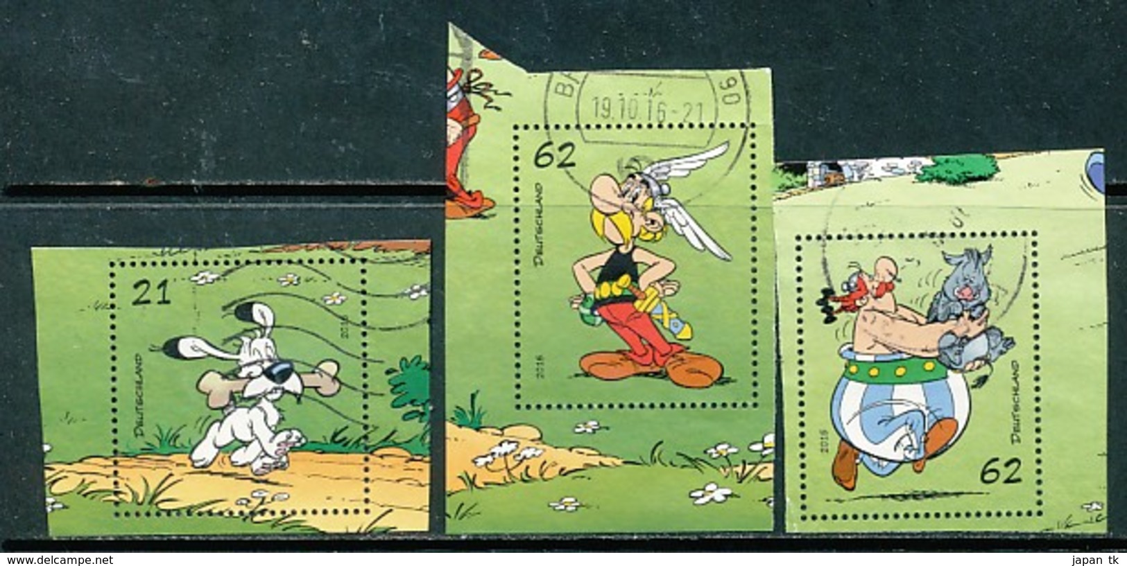 GERMANY Mi. Nr. 3175-3177 Asterix.  - Used - Gebraucht
