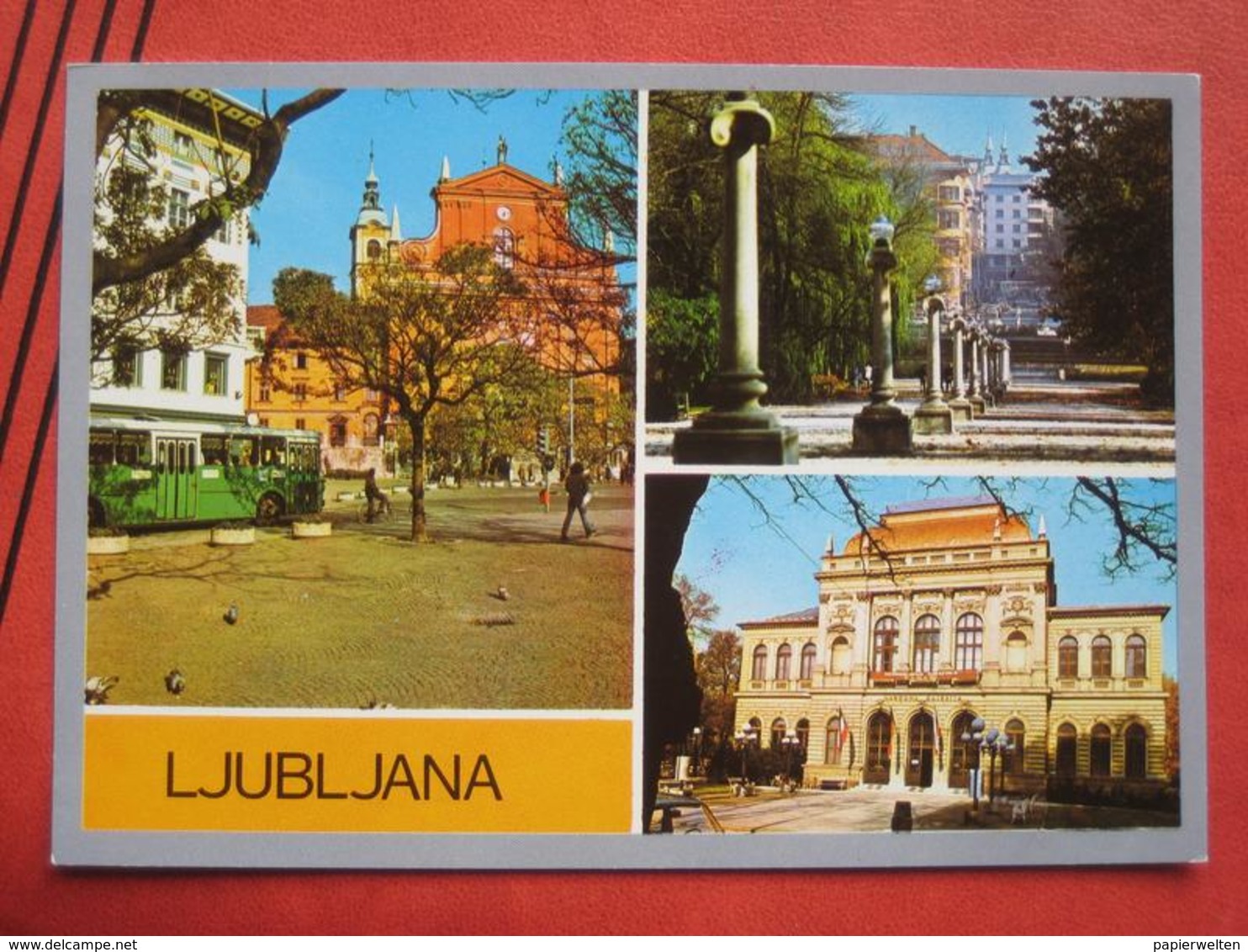 Ljubljana / Laibach - Mehrbildkarte / Autobus - Slowenien