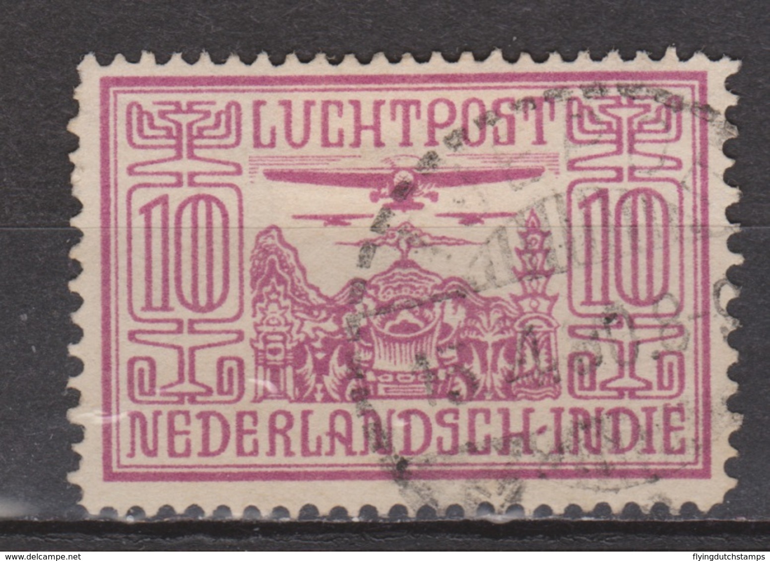 Nederlands Indie Netherlands Indies Luchtpost 6 Used; Vliegtuig, Flugzeuge, Avion, Airoplane, Airplane 1938 - Indes Néerlandaises