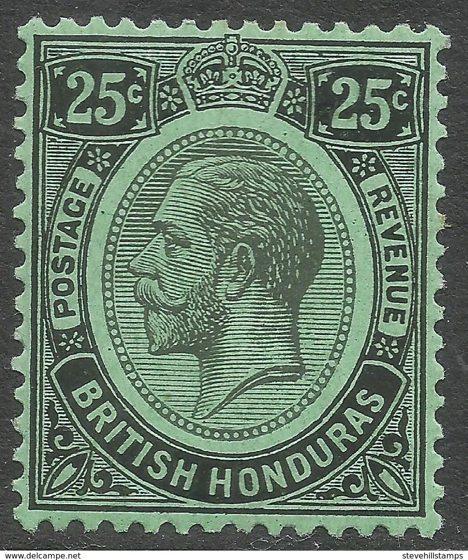 British Honduras. 1922-33 KGV. 25c MH SG 133 - British Honduras (...-1970)