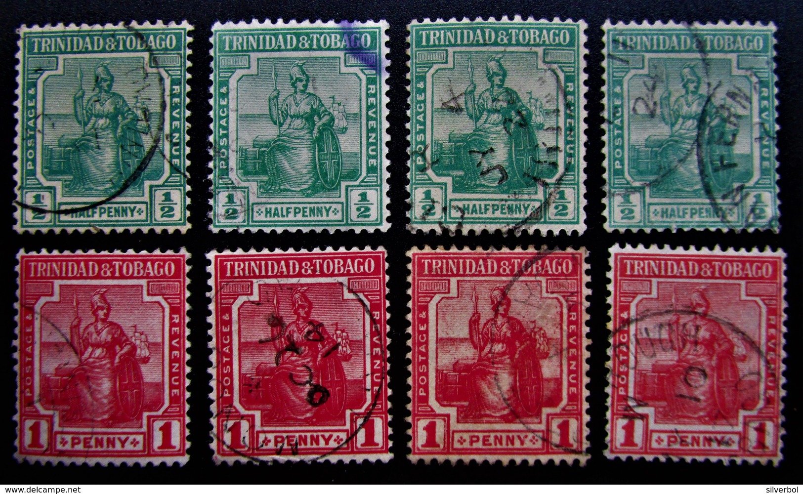 B2856 - Trinidad - 1913-23 - S.G. 149-150 - Trinidad & Tobago (...-1961)