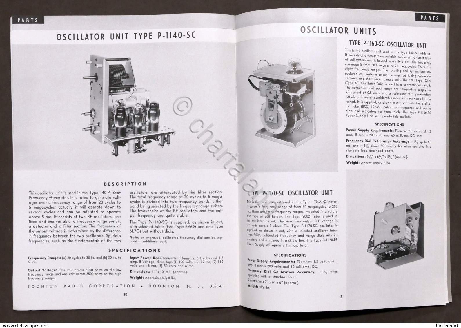 Radiotecnica - Catalogo Boonton Radio Corporation - Catalog F - 1960 Ca. - Non Classificati