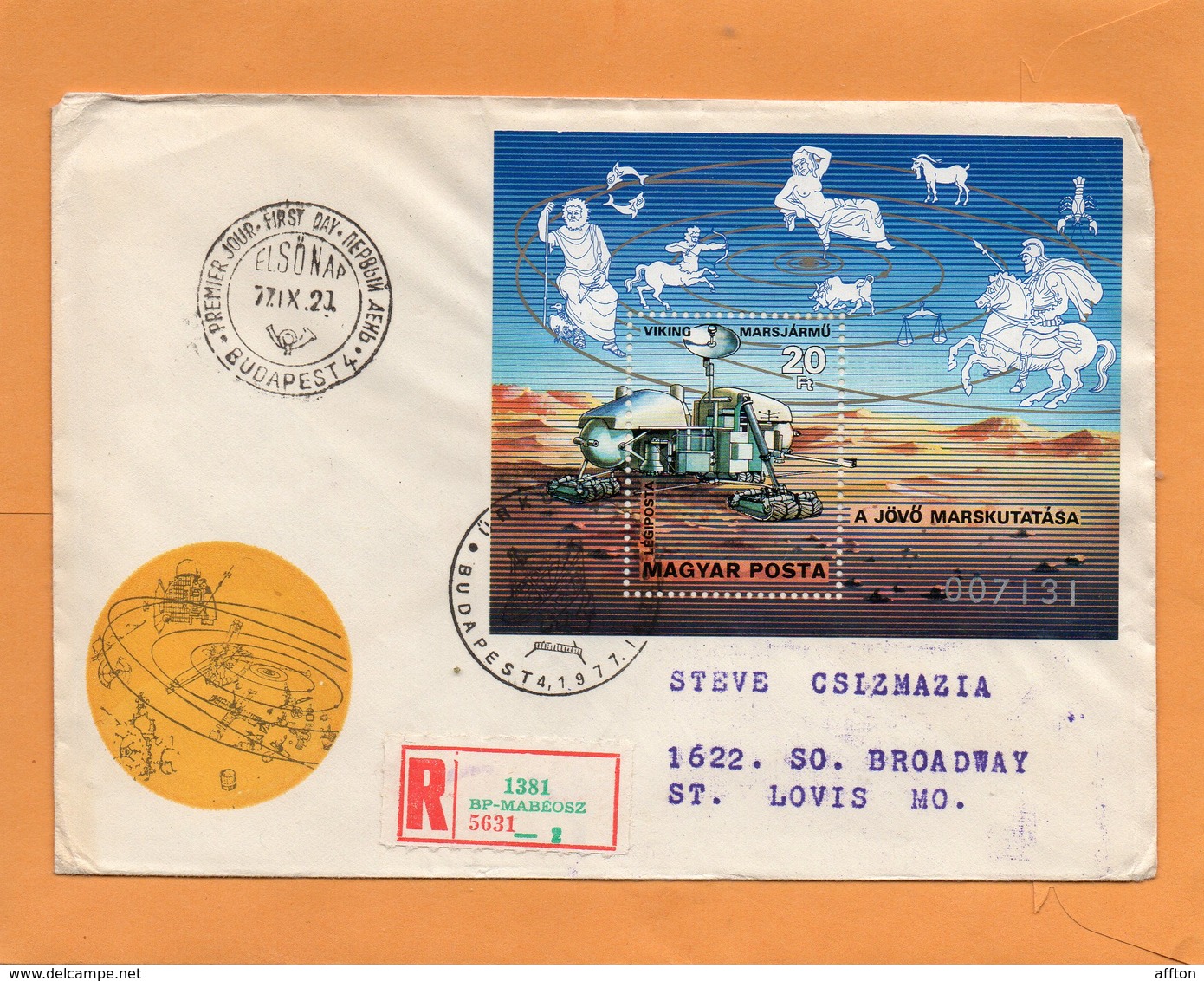 Hungary 1977 FDC Mailed - FDC