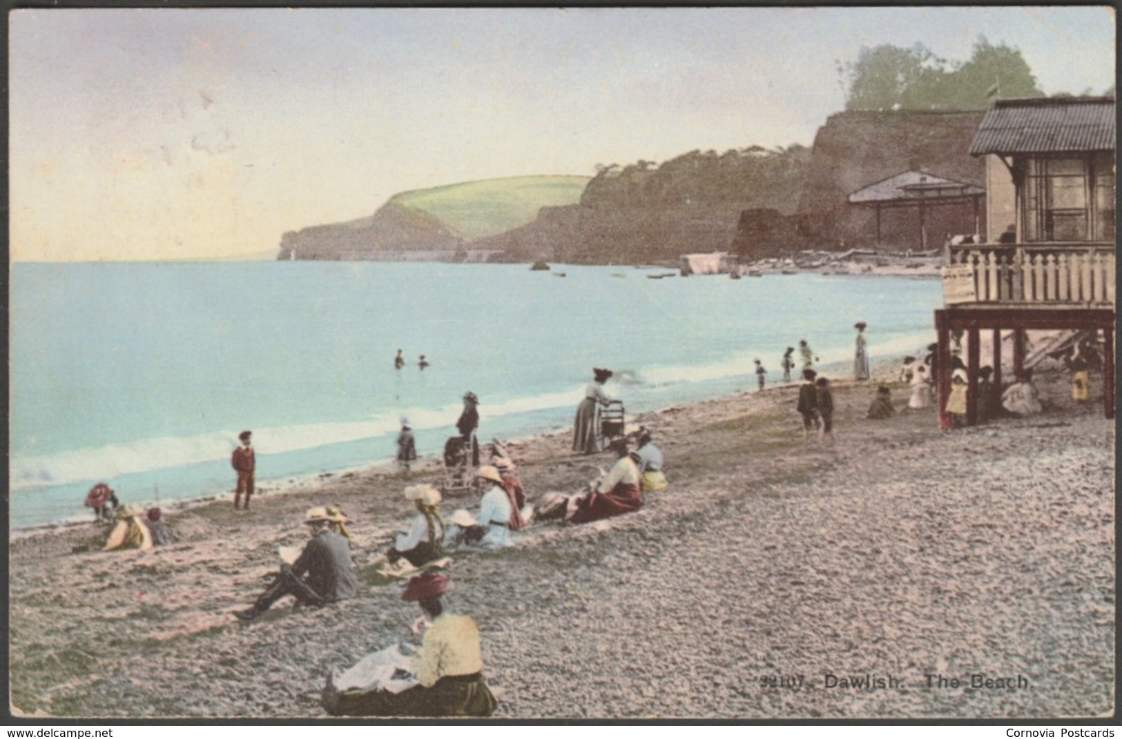 The Beach, Dawlish, Devon, 1911 - Photochrom Postcard - Other & Unclassified