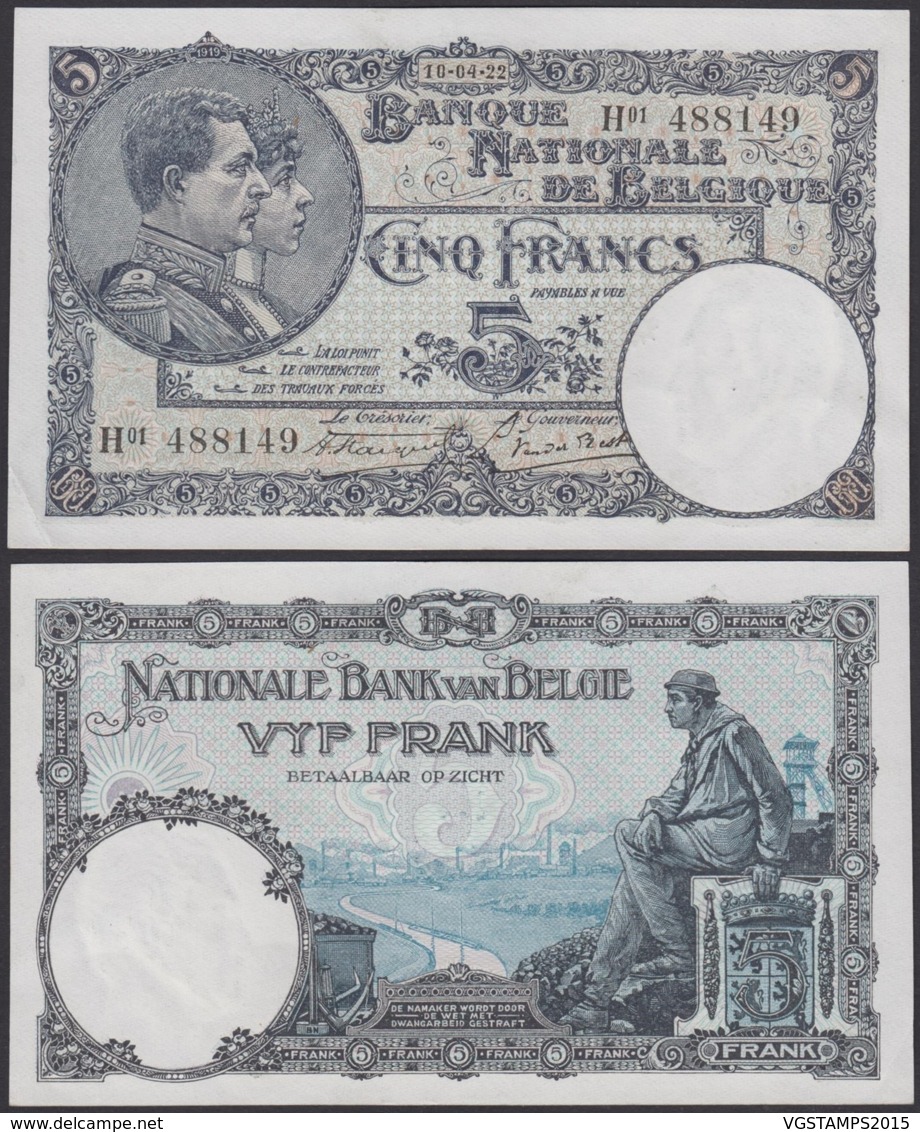 Billet De 5 Francs 10/04/22 - Neuf ( FDC)  (DD) DC1489 - 5 Francs