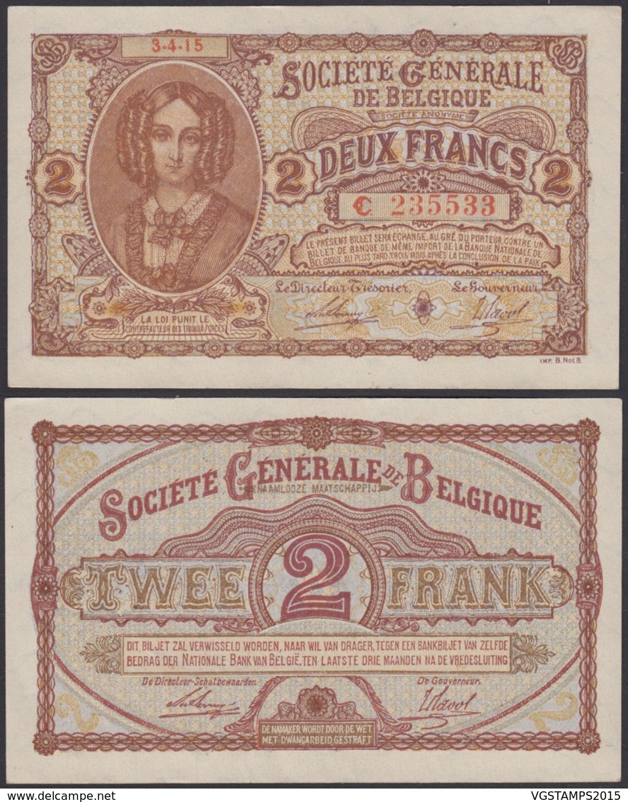 Billet De 2 Francs 03/04/15 - Neuf ( FDC ) - RARE  (DD) DC1494 - Autres & Non Classés