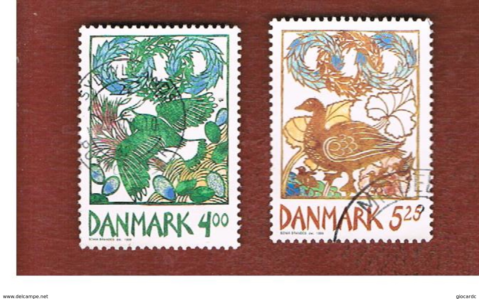 DANIMARCA (DENMARK)  -   SG 1164.1165 -  1999 HARBINGERS OF SPRING (COMPLET SET OF 2)          - USED ° - Usati