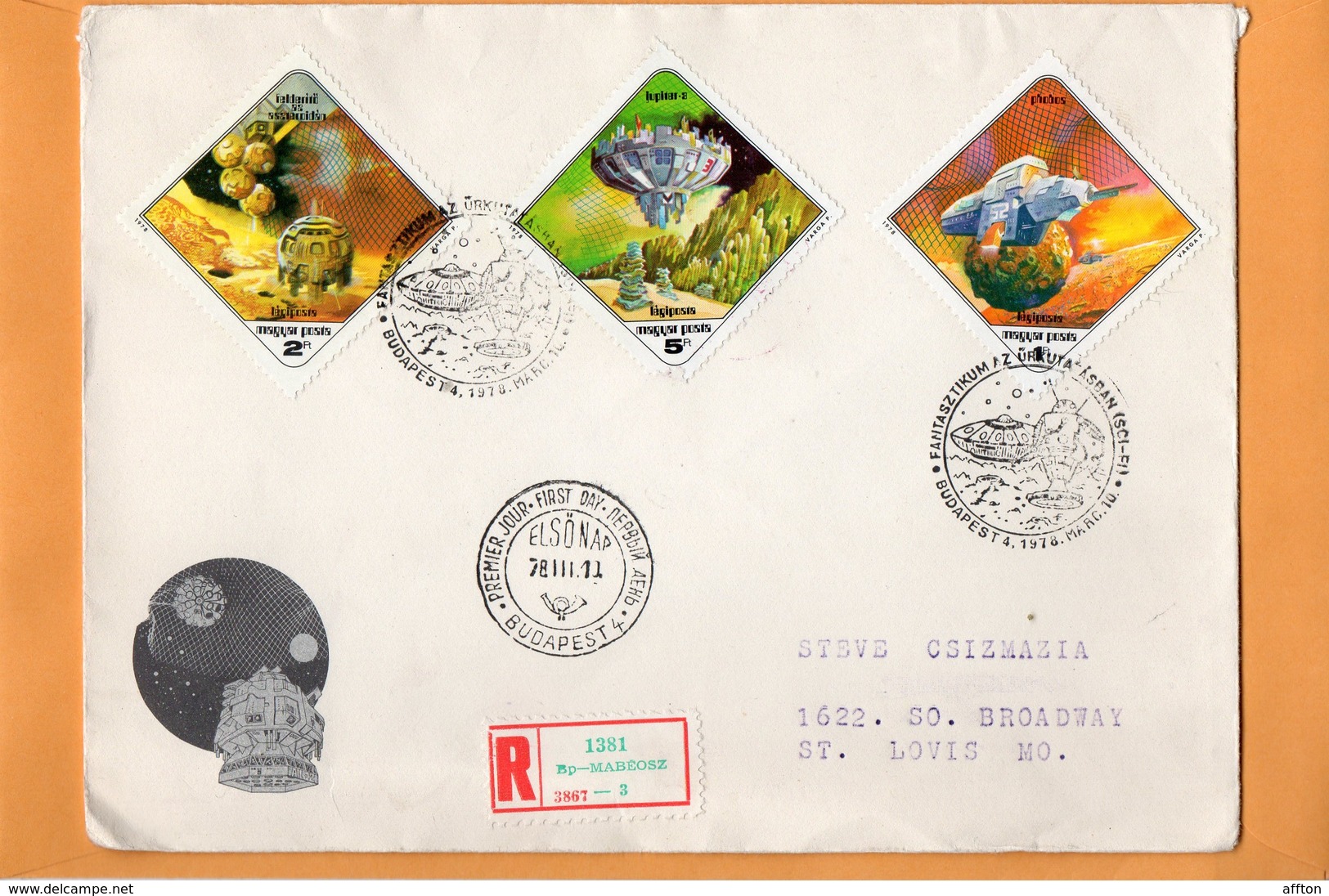 Hungary 1978 FDC Mailed - FDC