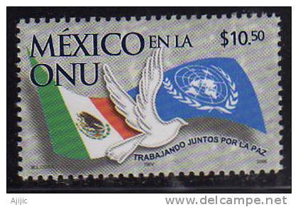 Mexique.  Le Mexique Au Sein Des Nations-Unies. 1 T-p Neuf ** #  2150. Haute Faciale - Mexique