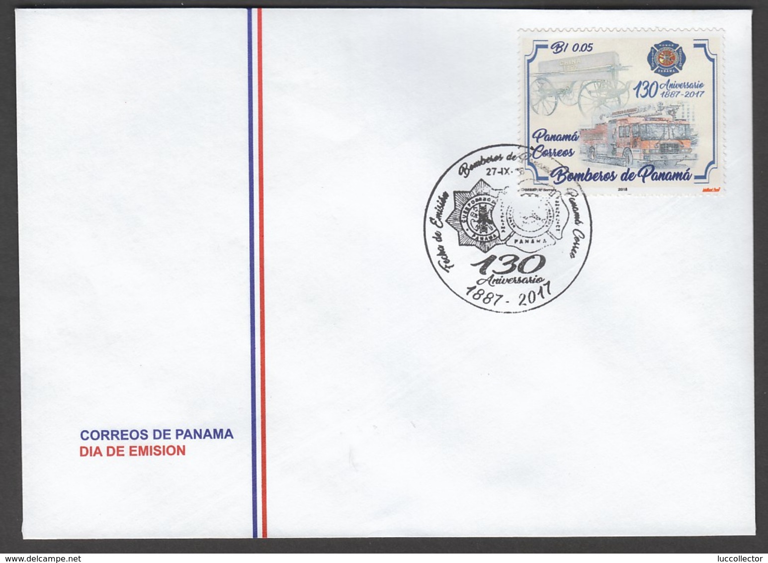 Panama 2018 "fireman, Fire"  FDC - Sapeurs-Pompiers