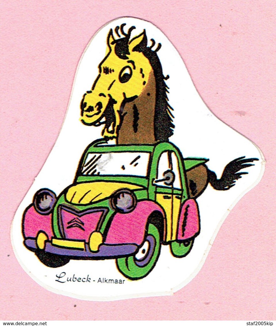 Sticker - Citroên 2 Pk Met Paard - Lubeck - Alkmaar - Stickers