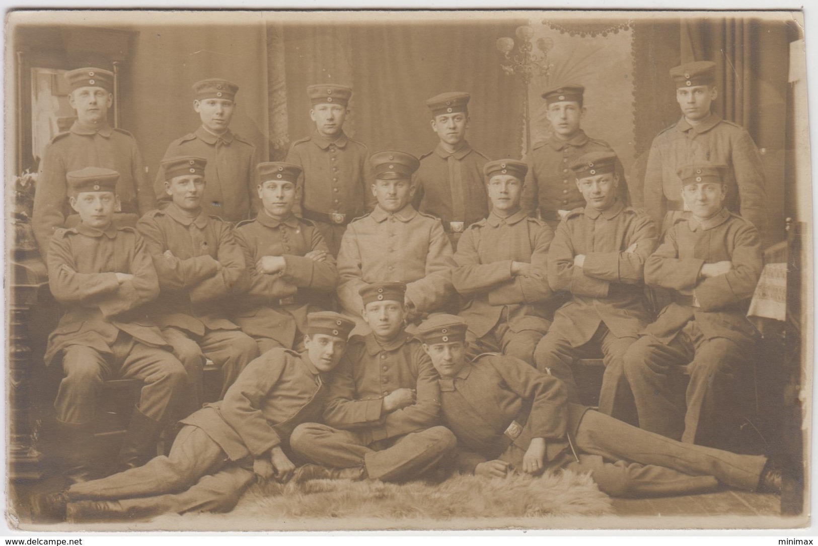 Carte Photo - Groupe De Militaires - Autres & Non Classés