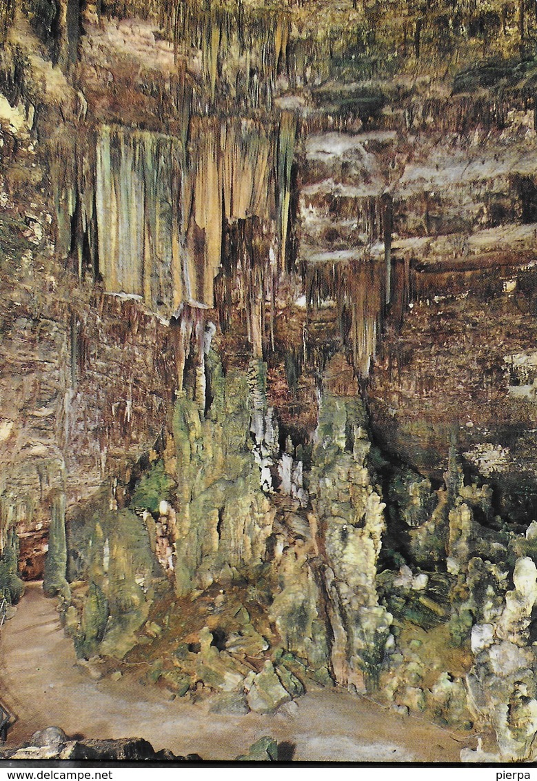 PUGLIA - GROTTE DI CASTELLANA - LE GRANDI CORTINE - VIAGGIATA 1967 FRANCOBOLLO ASPORTATO - Altri & Non Classificati