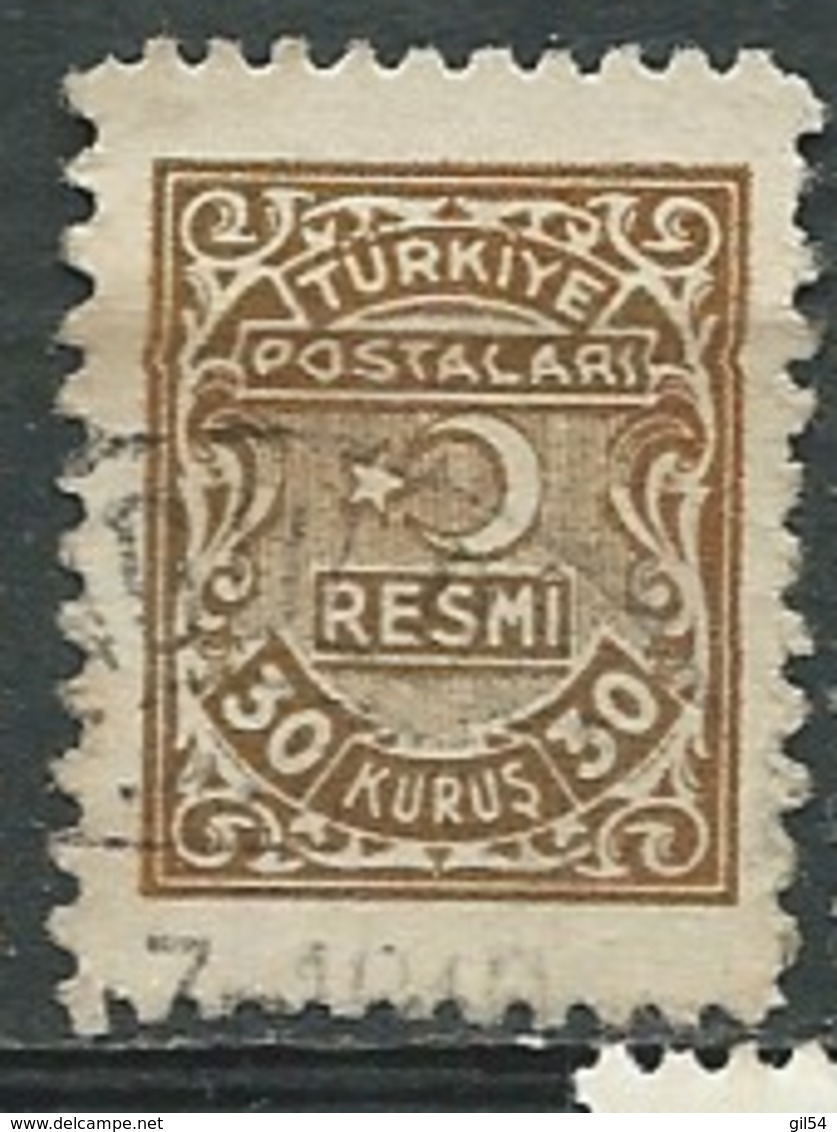 Turquie - Service - Yvert N° 9 Oblitéré  - Abc 30505 - Used Stamps