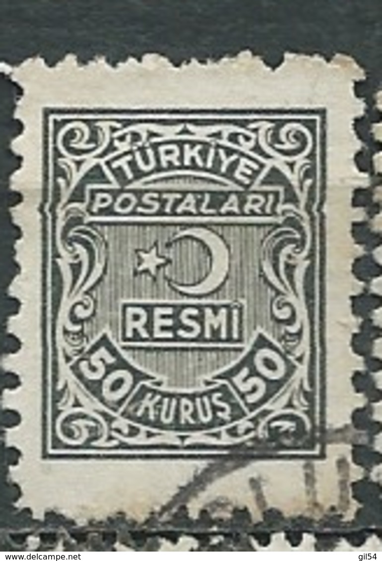 Turquie - Service - Yvert N°10 Oblitéré  - Abc 30507 - Oblitérés