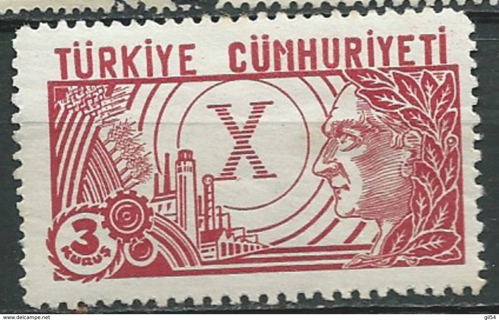 Turquie  -  - Yvert N ° 825   *   Abc 305128 - Neufs