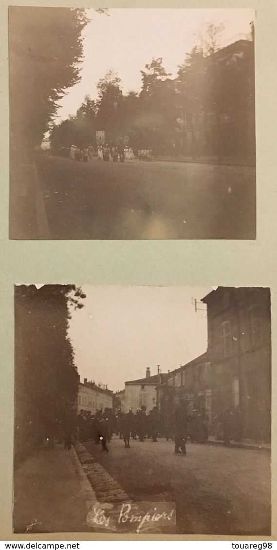 Bar-le-Duc (1893). 7 Photos. Pompiers. Procession. - Anciennes (Av. 1900)