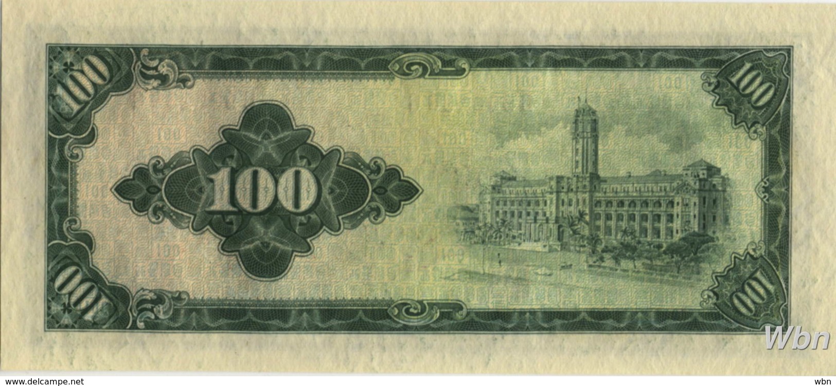 Taiwan 100 NT$ (P1977)  1964 -UNC- - Taiwan