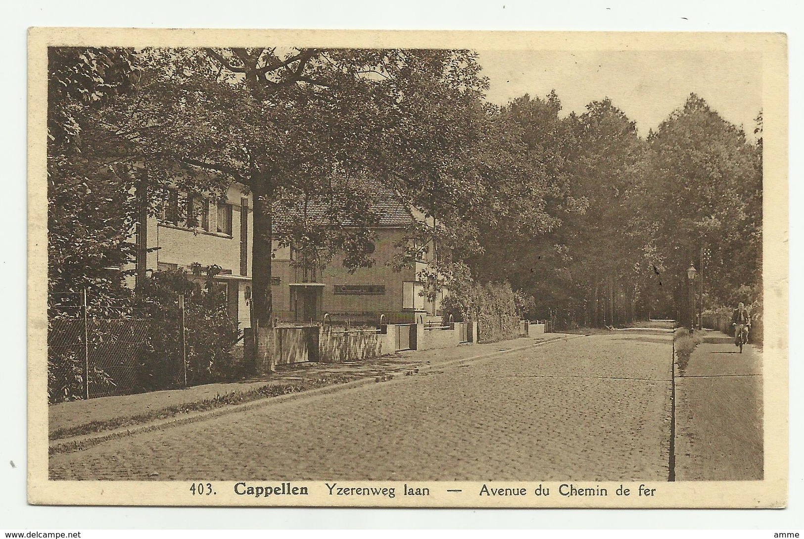Cappellen - Kapellen   *   Yzerenweglaan - Avenue Du Chemin De Fer (Hoelen) - Kapellen