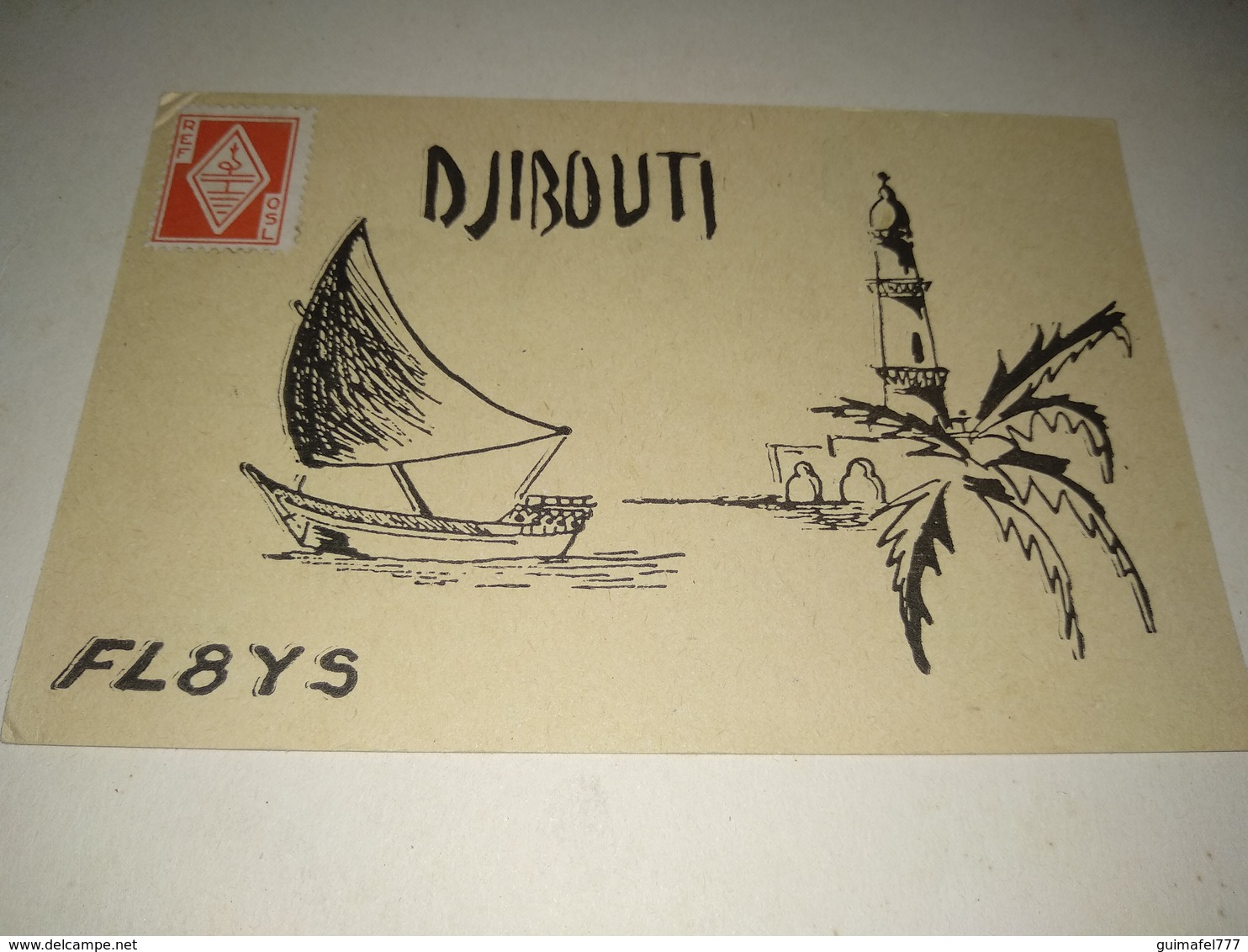 Postal, Postcard, Radio  - "Djibouti, Africa  ,1973 - Radio Amateur