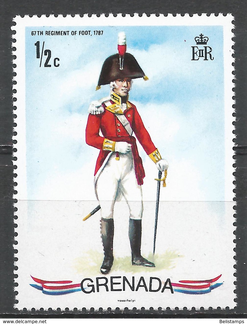 Grenada 1971. Scott #428 (MNH) Uniform Of British Units * - Granada (...-1974)
