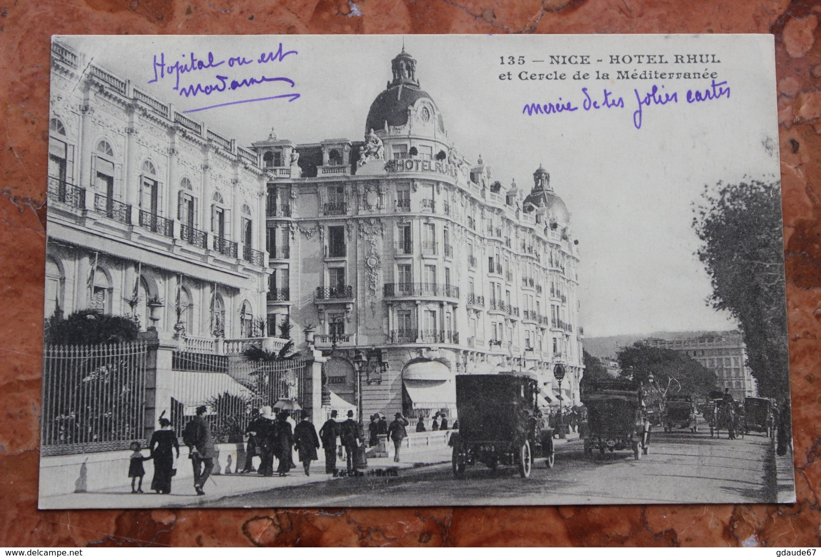 NICE (06) - HOTEL RHUL ET CERCLE DE LA MEDITERRANEE - Cafés, Hôtels, Restaurants