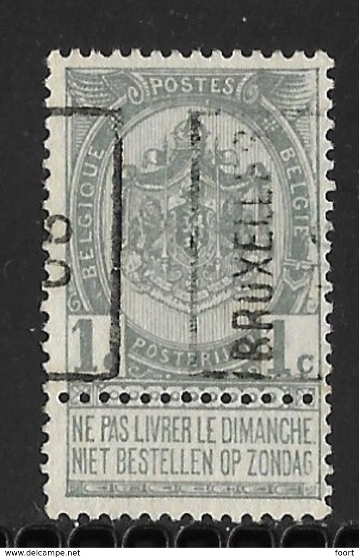 Brussel  1906  Nr. 753A - Roller Precancels 1900-09