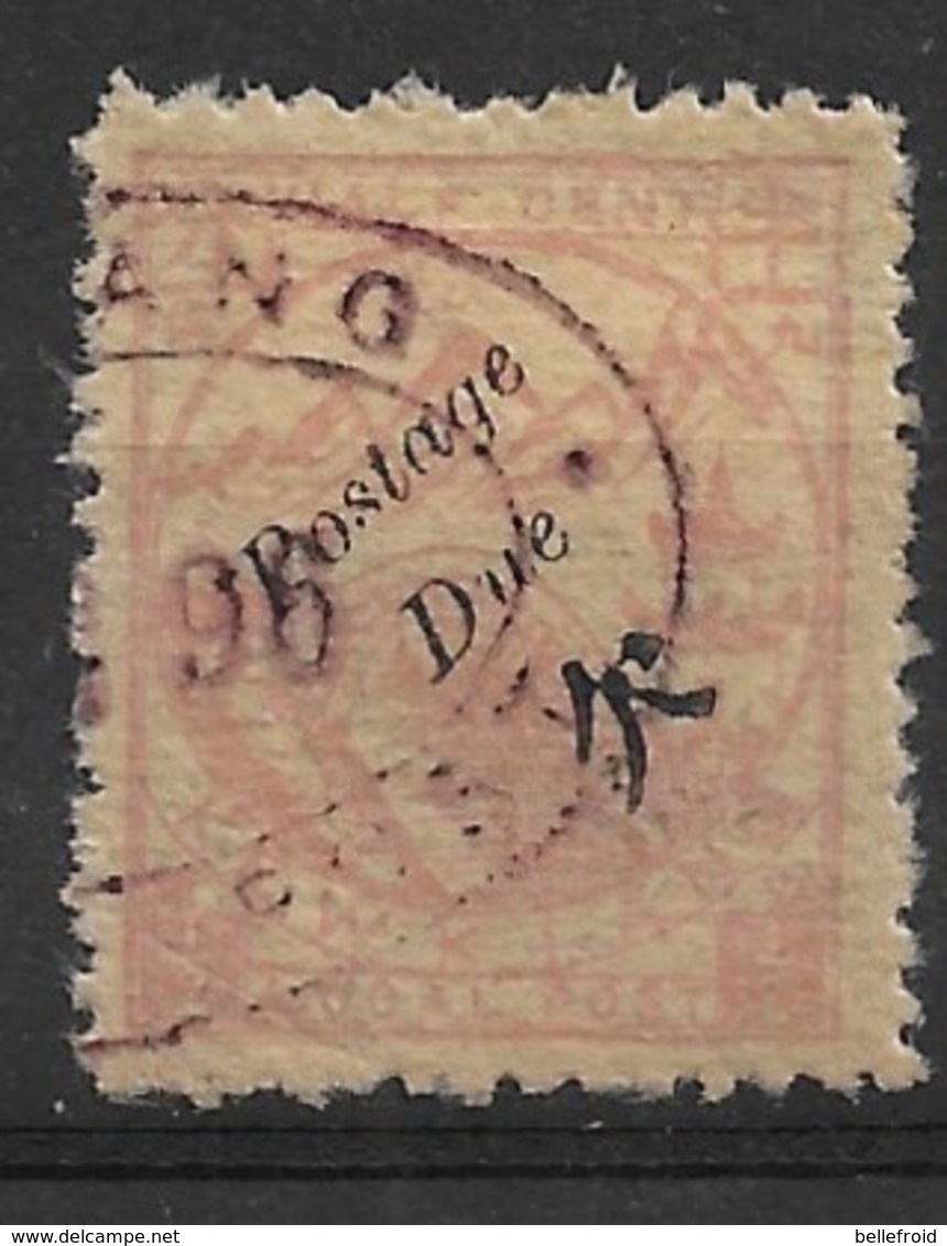 1894 CHINA KEWKIANG POSTAGE DUE -- 1/2c Black On Rose MINT H CHAN LKD1 $58 - Oblitérés